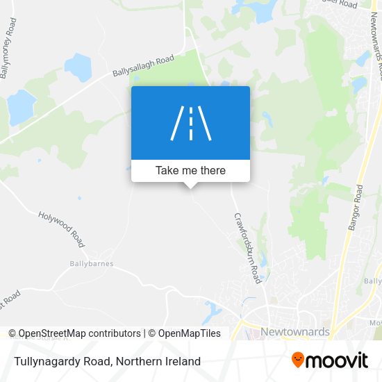 Tullynagardy Road map