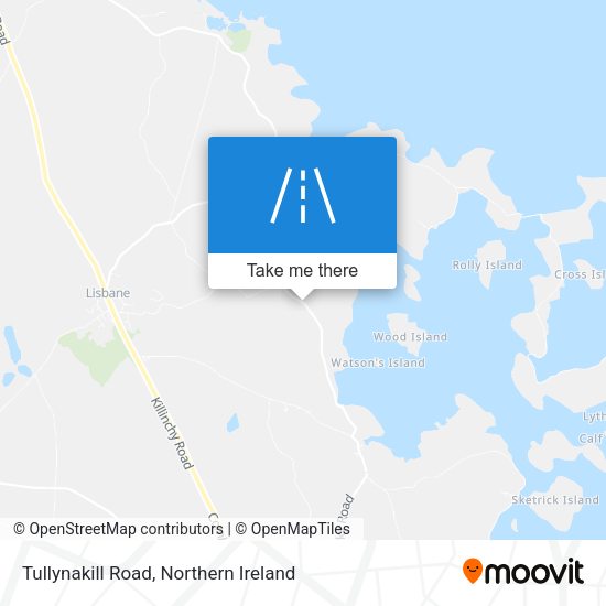 Tullynakill Road map