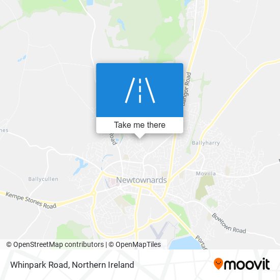 Whinpark Road map