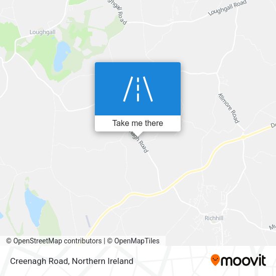 Creenagh Road map