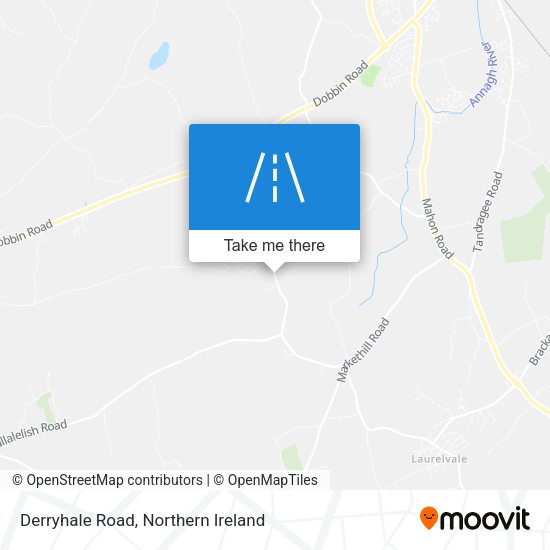 Derryhale Road map