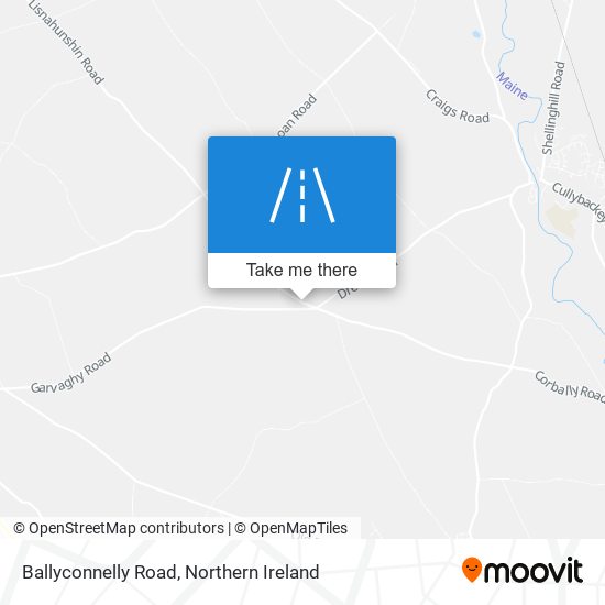 Ballyconnelly Road map