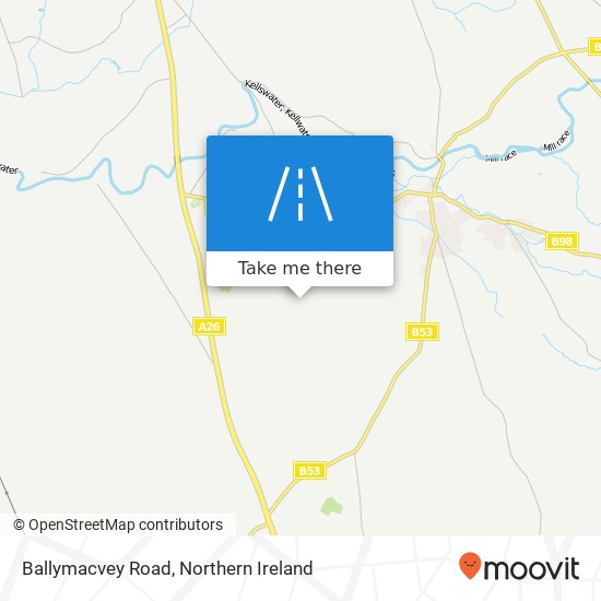 Ballymacvey Road map