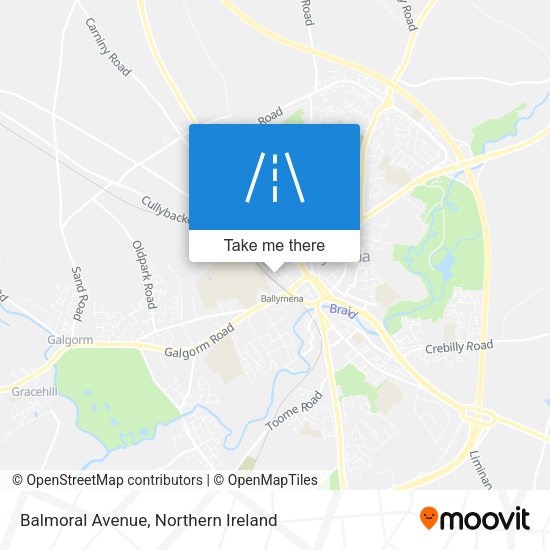 Balmoral Avenue map