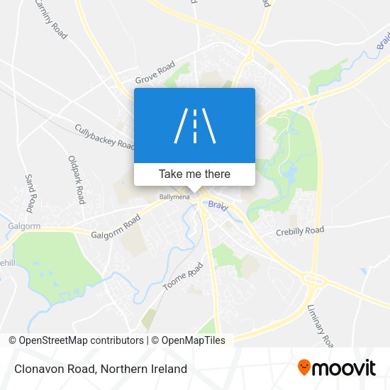 Clonavon Road map