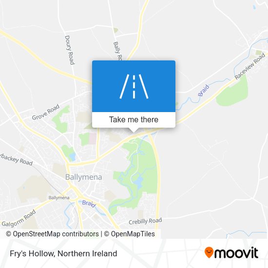 Fry's Hollow map