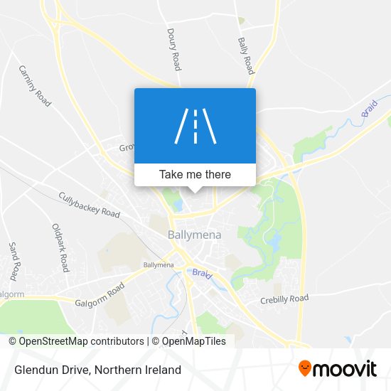 Glendun Drive map