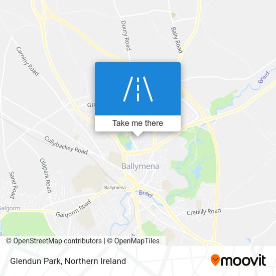 Glendun Park map
