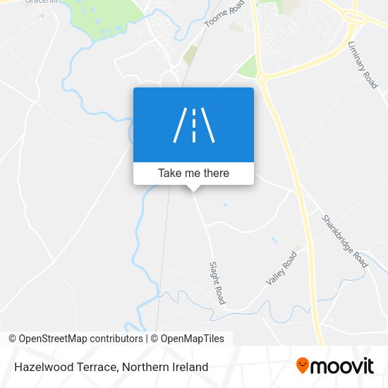 Hazelwood Terrace map