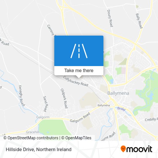 Hillside Drive map