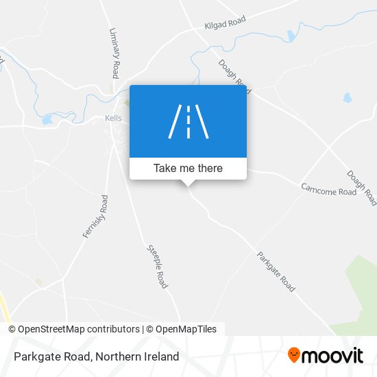 Parkgate Road map