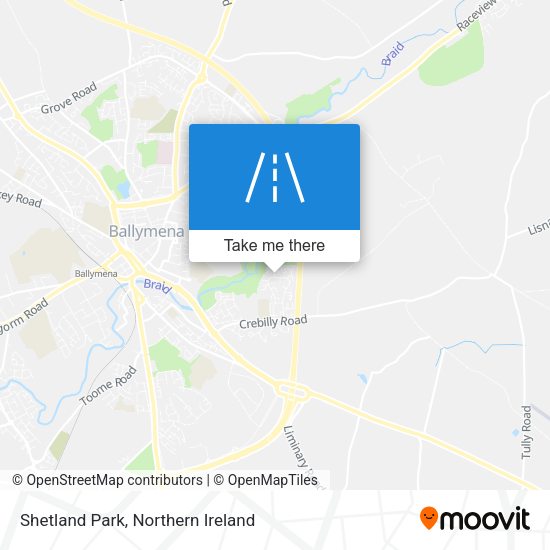 Shetland Park map