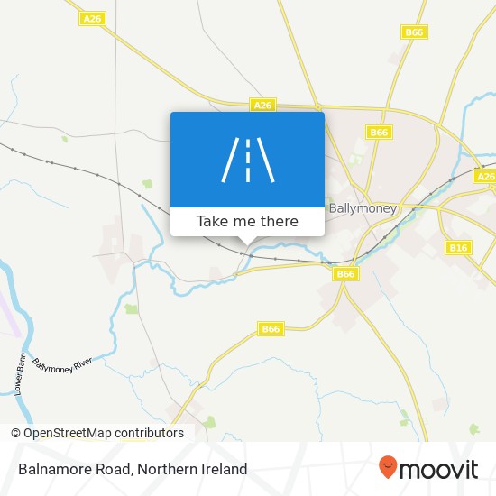 Balnamore Road map