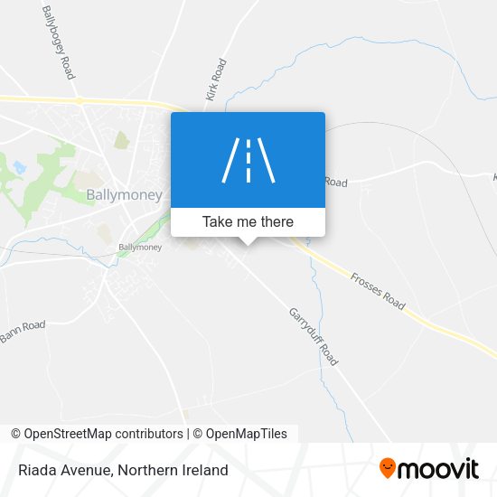 Riada Avenue map