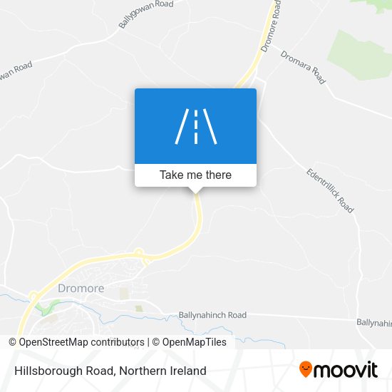 Hillsborough Road map