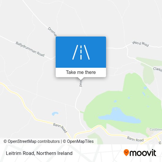 Leitrim Road map