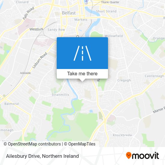 Ailesbury Drive map