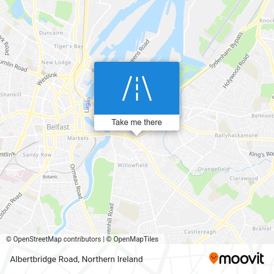 Albertbridge Road map
