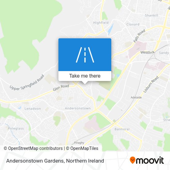 Andersonstown Gardens map