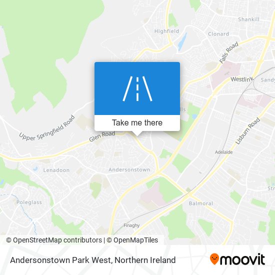 Andersonstown Park West map