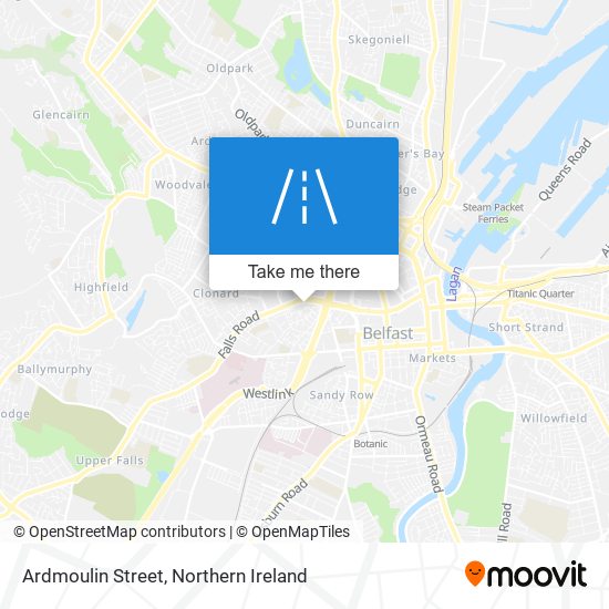 Ardmoulin Street map