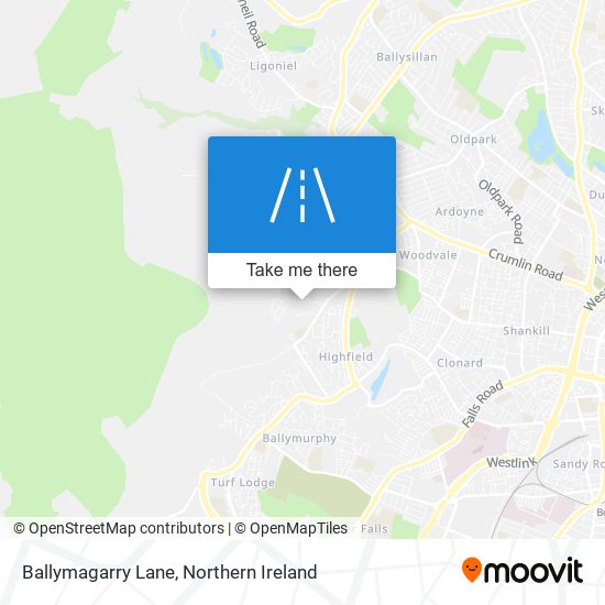 Ballymagarry Lane map