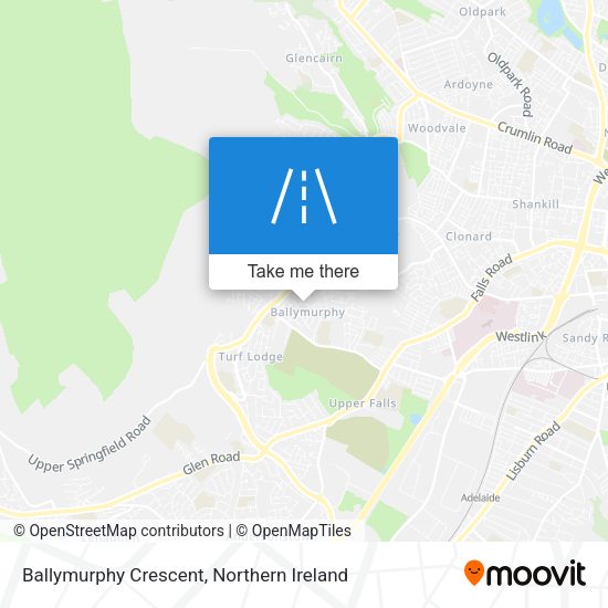 Ballymurphy Crescent map