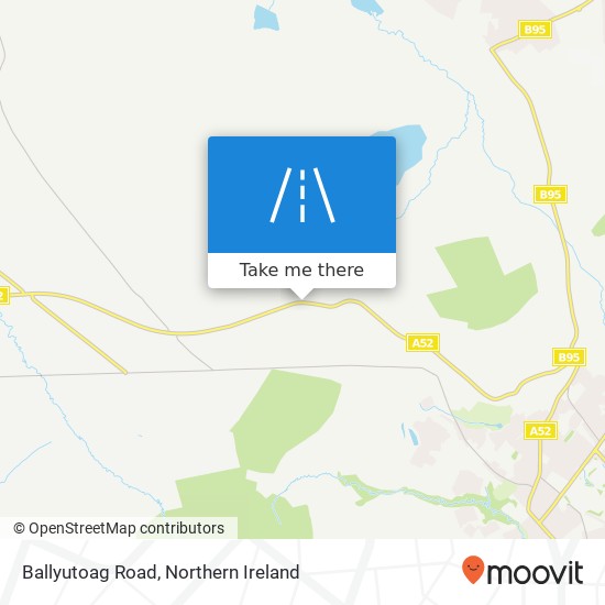 Ballyutoag Road map