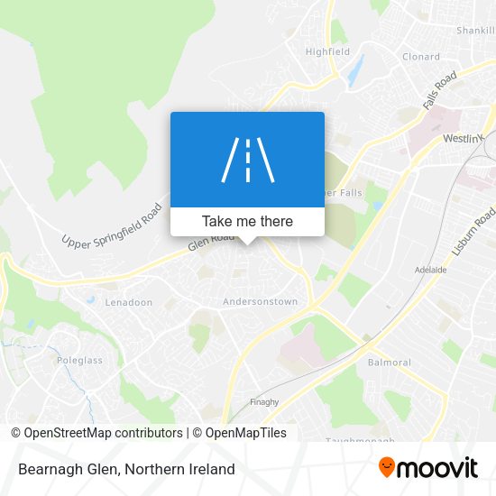 Bearnagh Glen map