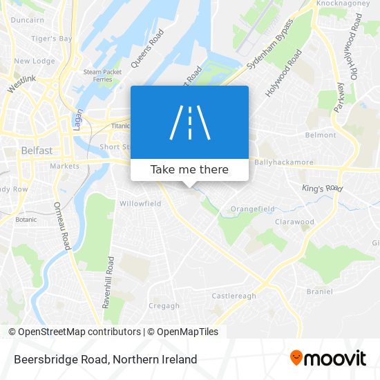 Beersbridge Road map