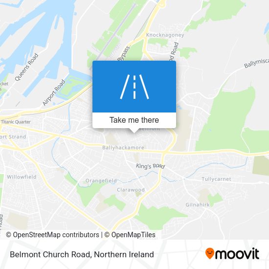 Belmont Church Road map