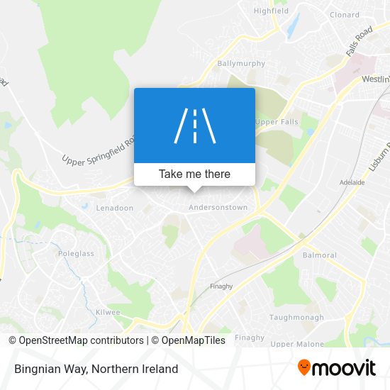 Bingnian Way map