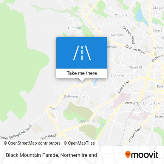 Black Mountain Parade map