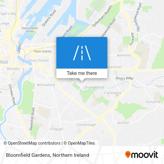 Bloomfield Gardens map