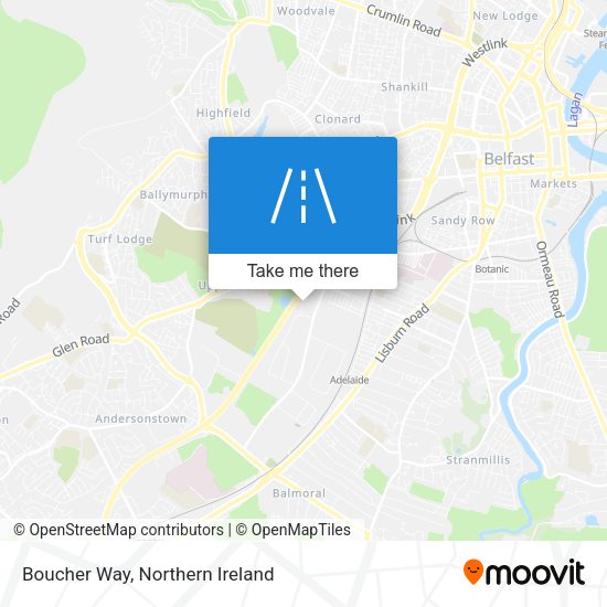 Boucher Way map