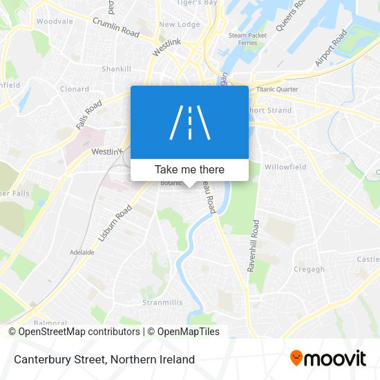 Canterbury Street map