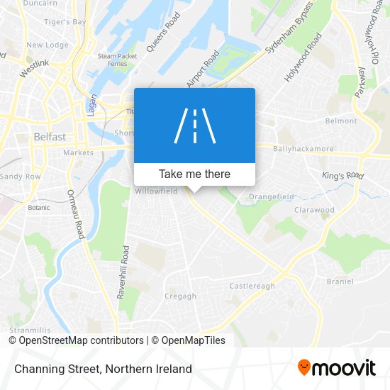 Channing Street map
