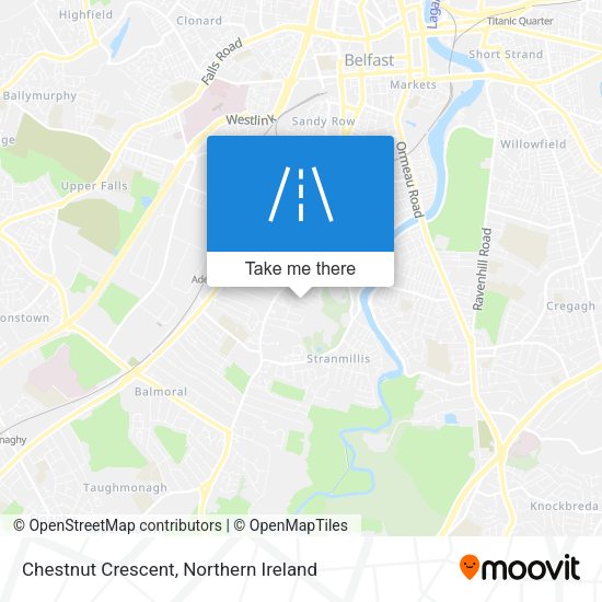 Chestnut Crescent map