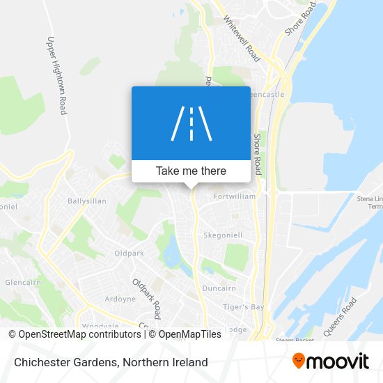 Chichester Gardens map