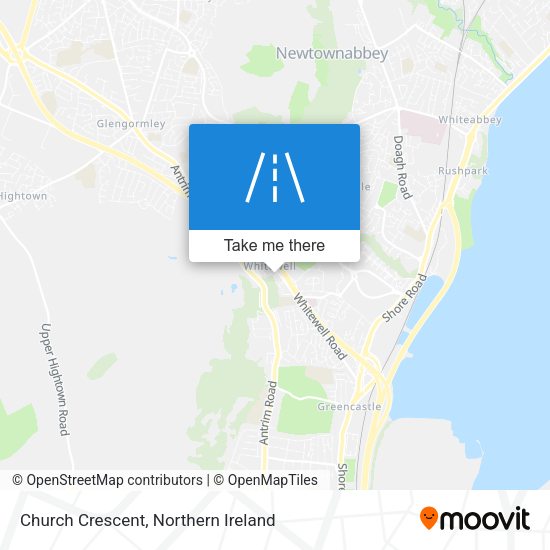Church Crescent map