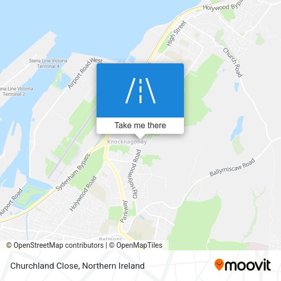 Churchland Close map