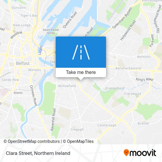 Clara Street map