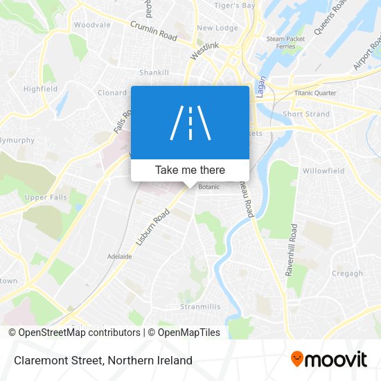 Claremont Street map