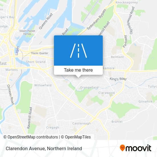 Clarendon Avenue map
