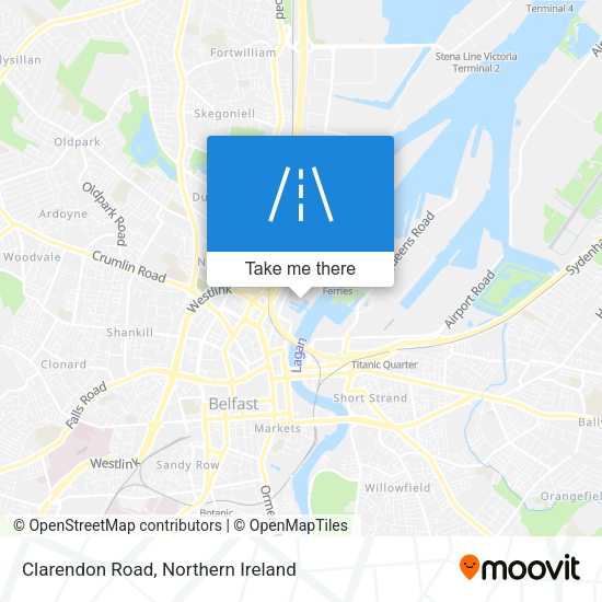 Clarendon Road map
