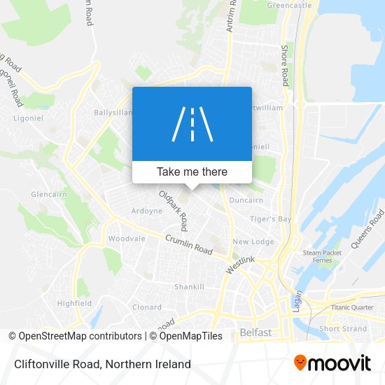 Cliftonville Road map