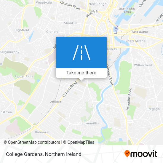 College Gardens map