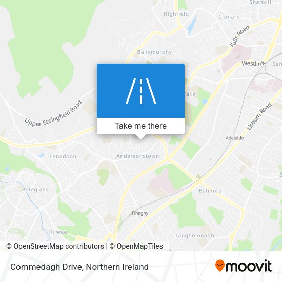 Commedagh Drive map