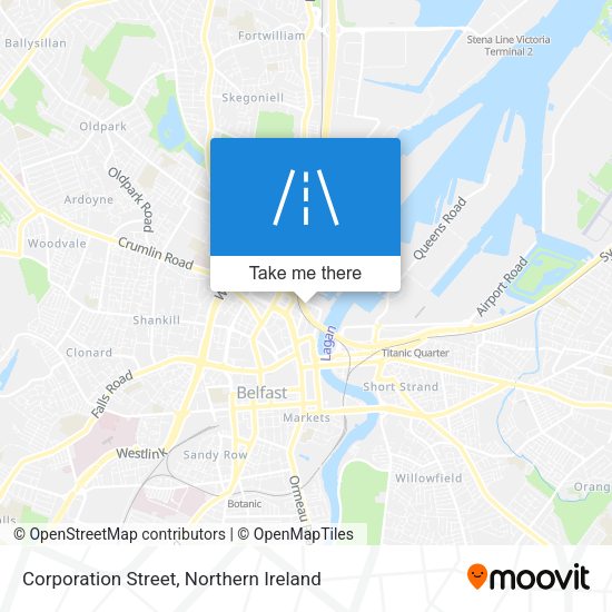 Corporation Street map