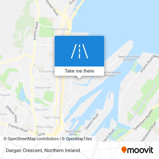 Dargan Crescent map